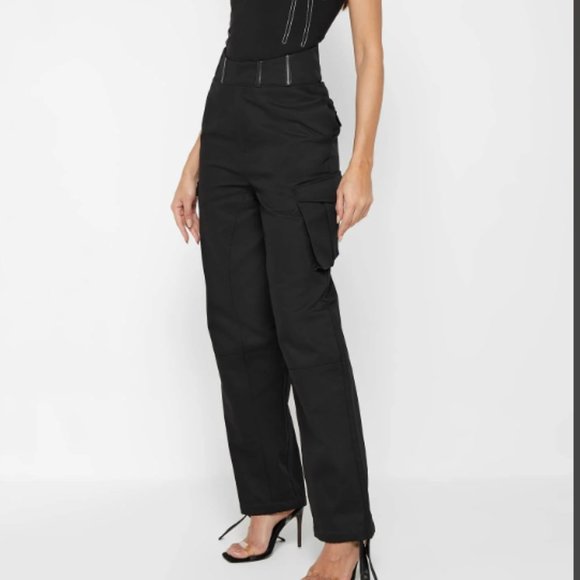 Maniere De Voir CARGO TROUSERS WITH CORSET DETAIL - Picture 2 of 7